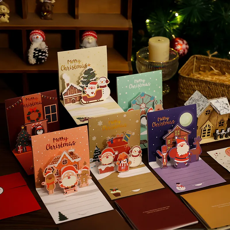 3D Christmas Stereo Greeting Card