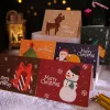 Crayon Drawing Christmas Card/Send Envelope Seal Sticker