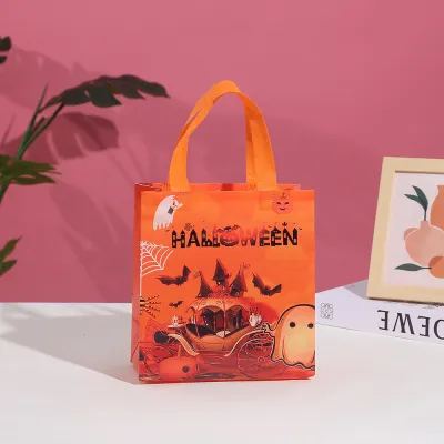Halloween Printed Non-Woven Party Candy Gift Packaging Bag 12pcs/Pack