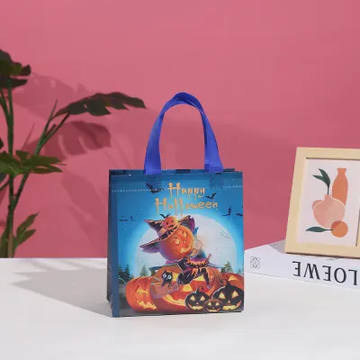 Halloween Printed Non-Woven Party Candy Gift Packaging Bag 12pcs/Pack