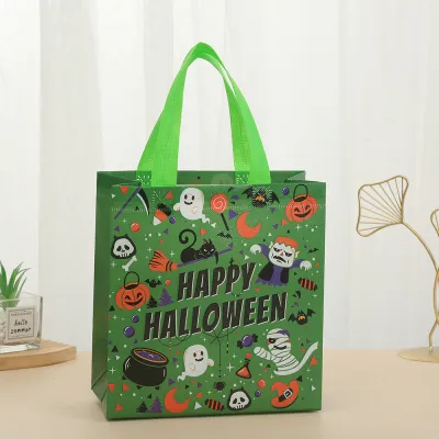 Halloween Printed Non-Woven Party Candy Gift Packaging Bag 12pcs/Pack