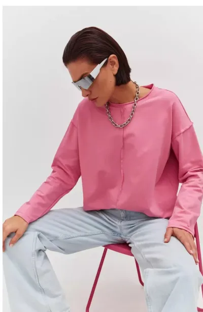 Autumn Women Casual Solid Color Cotton Long Sleeve T-Shirt