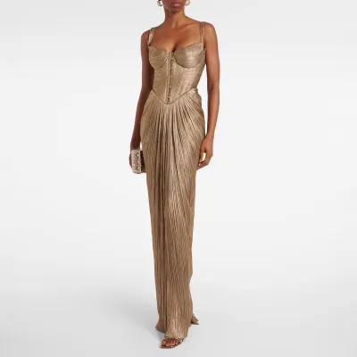 Women Elegant Tunic Maxi Formal Dress