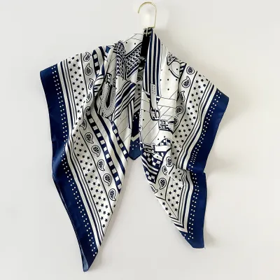 Women Fashion Casual Animal Stripe 90cm Square Scarf