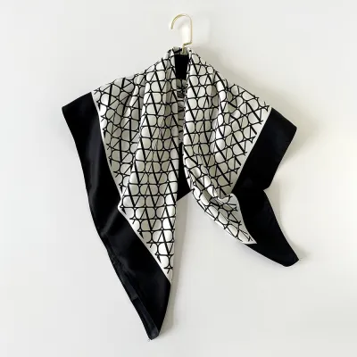 Women Fashion Casual Animal Stripe 90cm Square Scarf