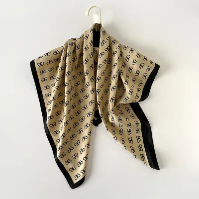 Women Fashion Casual Animal Stripe 90cm Square Scarf