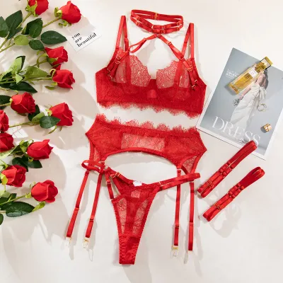 Women Sexy Lace Perspective Lingerie