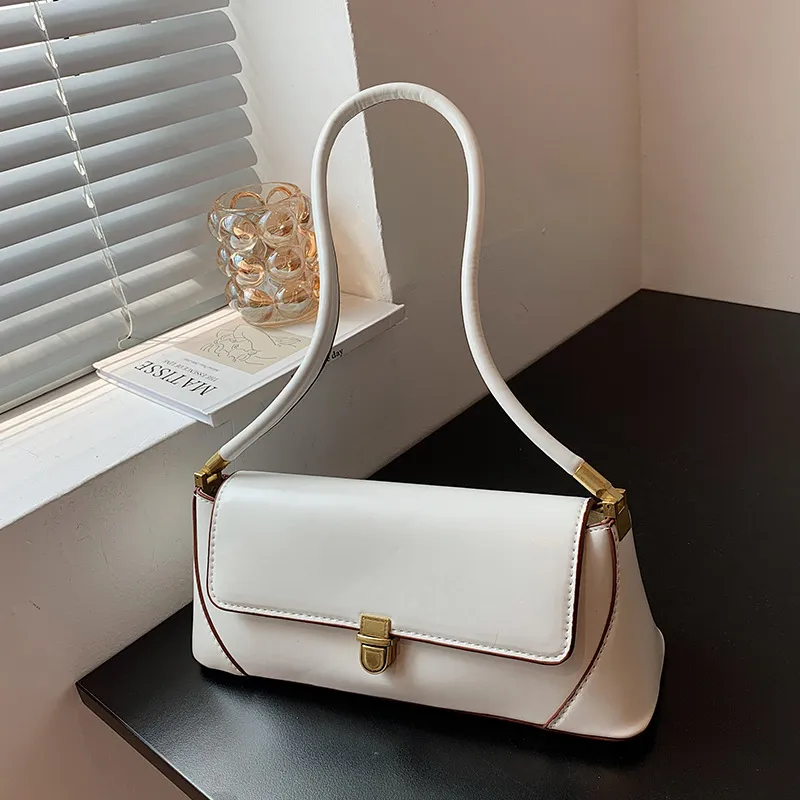 Women Fashion Casual Retro Solid Color Shoulder Bag