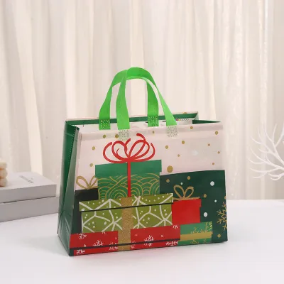 Christmas Cartoon Non-Woven Gift Bag 12pcs/Pack