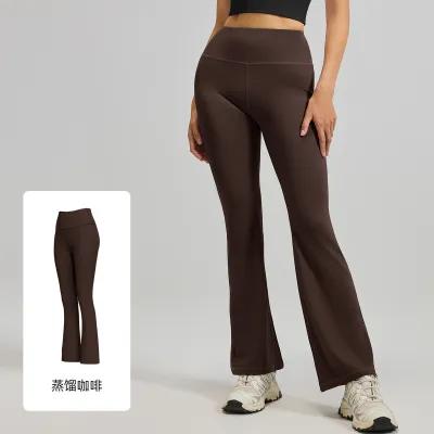 Women Fashion Casual Solid Color High Waist Slim Sports Yoga Leggings