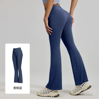 Women Fashion Casual Solid Color High Waist Slim Sports Yoga Leggings