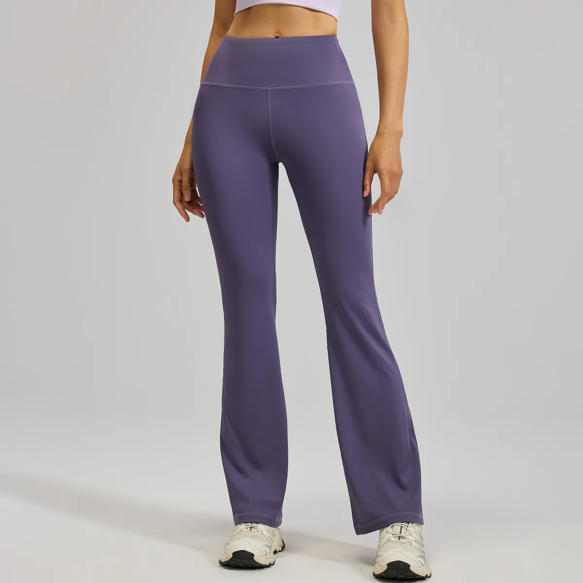 Women Fashion Casual Solid Color High Waist Slim Sports Yoga Leggings