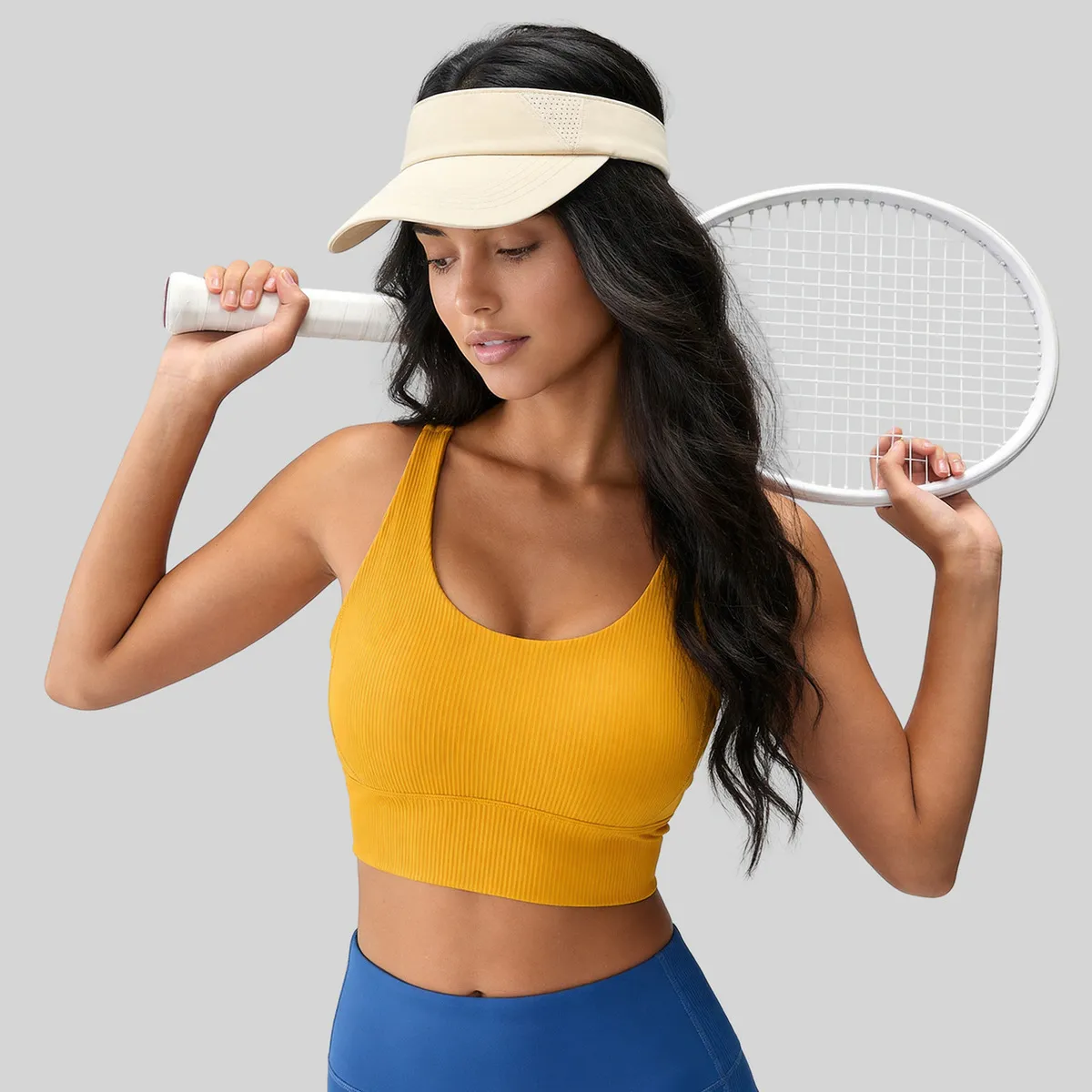 Women Fashion Casual Solid Color Cross Back Chest Pad Shockproof Sport Bras