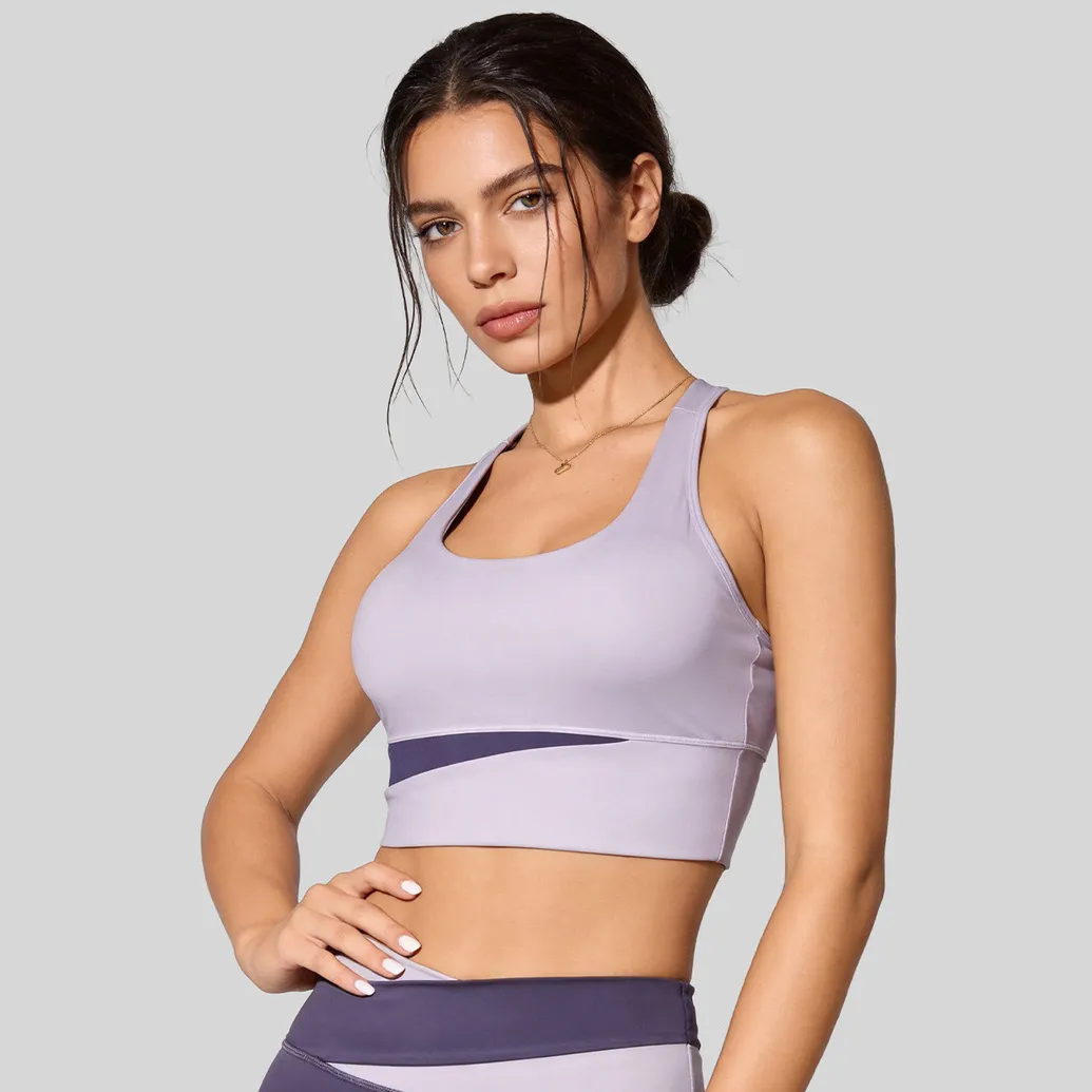 Women Fashion Removable Chest Pad Strength Shockproof Sports Bra