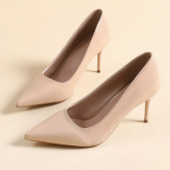 Women Fashion Elegant Solid Color High-Heeled Shoes
