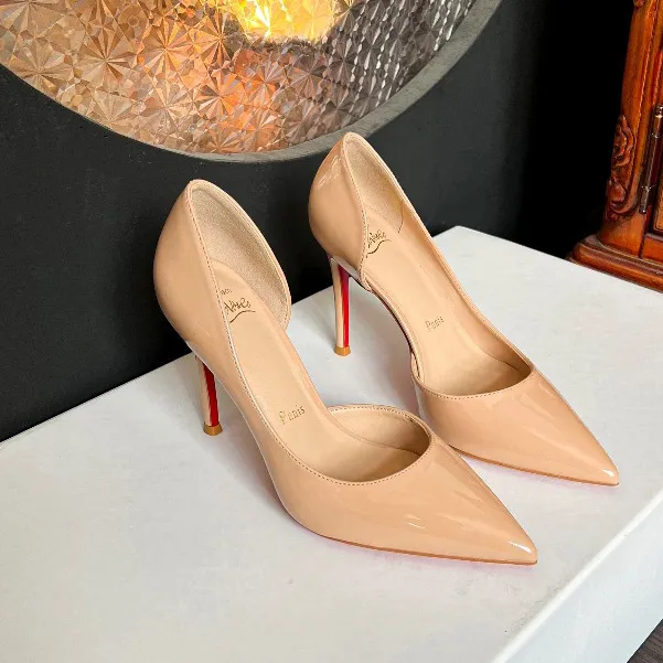 Women Fashion Elegant Solid Color Pointed-Toe Thin High-Heeled Shoes