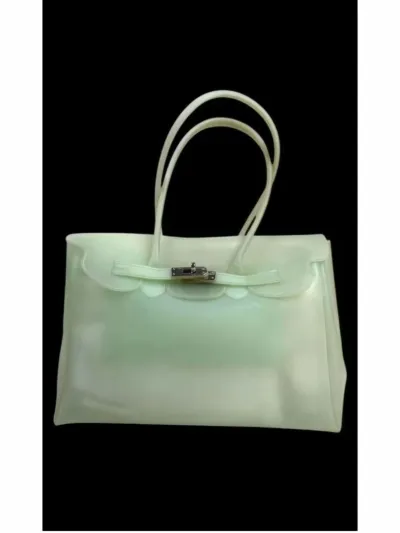 Fashionable Transparent Large Capacity Jelly Tote Bag