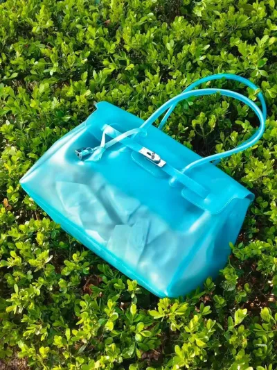 Fashionable Transparent Large Capacity Jelly Tote Bag
