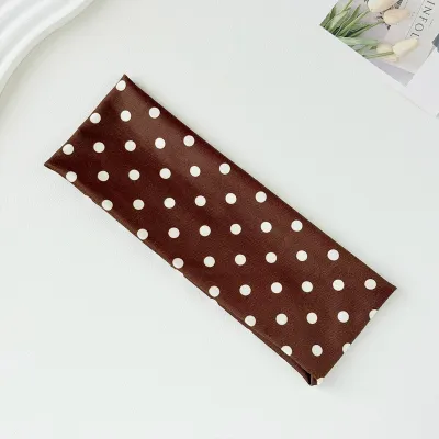 Women Fashion Casual Polka Dot Print Elastic Sweat-Absorbing Yoga Sports Headbands
