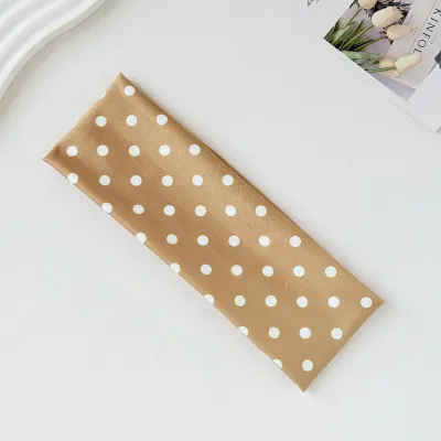 Women Fashion Casual Polka Dot Print Elastic Sweat-Absorbing Yoga Sports Headbands