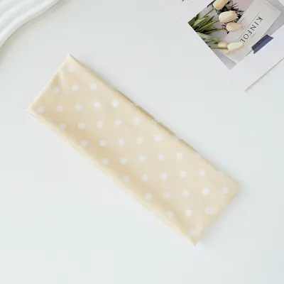 Women Fashion Casual Polka Dot Print Elastic Sweat-Absorbing Yoga Sports Headbands