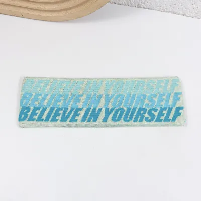 Women Fashion Casual Letter Knitted Sweat-Absorbent Sports Headbands