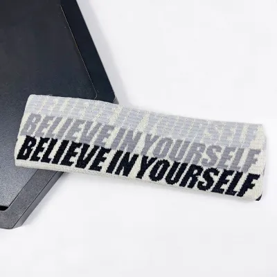 Women Fashion Casual Letter Knitted Sweat-Absorbent Sports Headbands