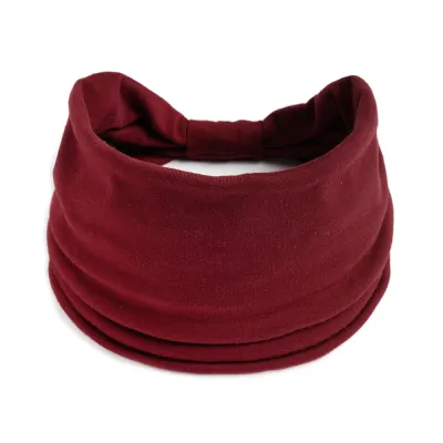 Women Fashion Solid Color Stretch Sports Headband