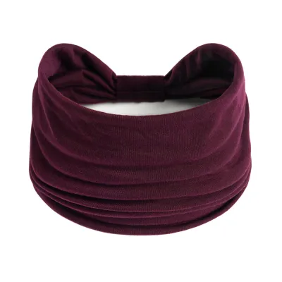 Women Fashion Solid Color Stretch Sports Headband