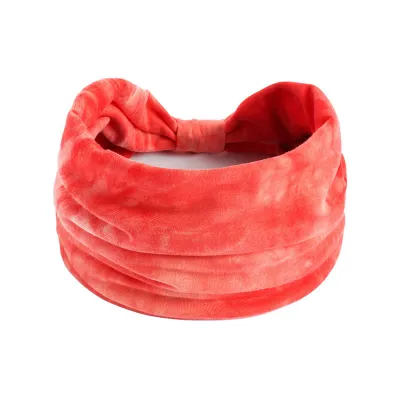 Women Fashion Casual Tie-Dye Wide-Brimmed 18cm Sports Headbands