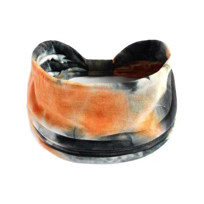 Women Fashion Casual Tie-Dye Wide-Brimmed 18cm Sports Headbands