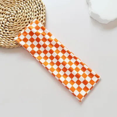 Women Fashion Casual Plaid Widened Elastic Sports Headbands