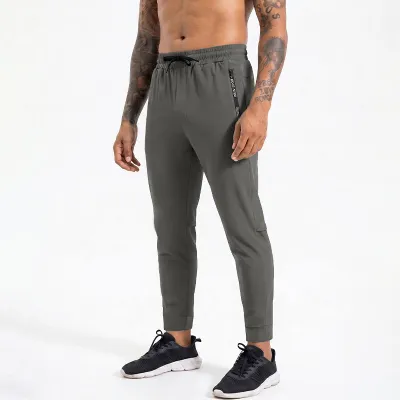 Men'S Fashion Casual Stretch Zipper Pocket Breathable Quick-Drying Sports Pants