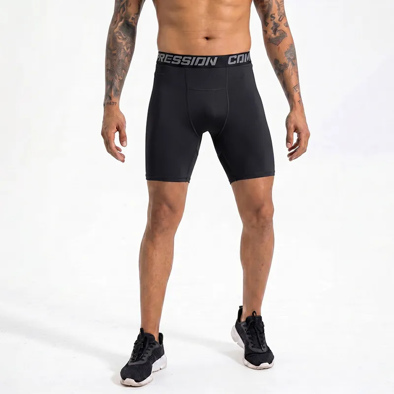 Men Fashion Casual Summer High Elastic Quick-Drying Sports Shorts