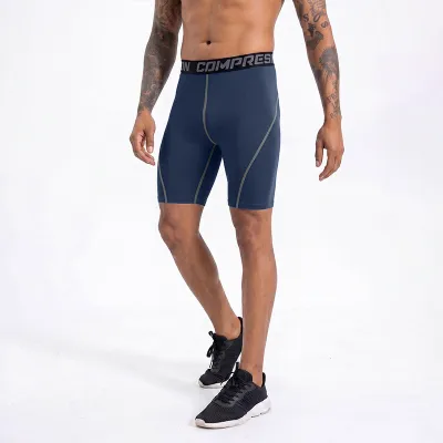 Men'S Fashion Casual Summer High Elastic Tight Quick-Drying Sports Shorts