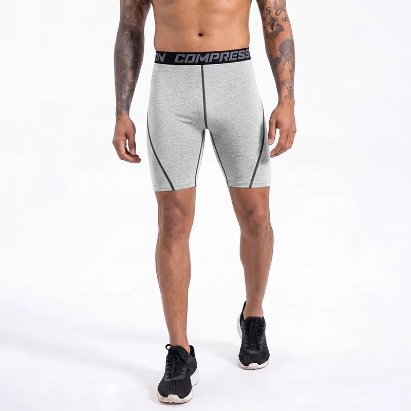 Men'S Fashion Casual Summer High Elastic Tight Quick-Drying Sports Shorts