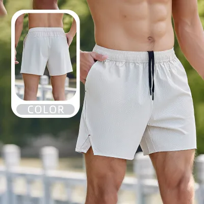 Men Fashion Casual Summer Stitching Breathable Quick-Drying Sports Shorts