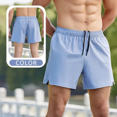 Men Fashion Casual Summer Stitching Breathable Quick-Drying Sports Shorts