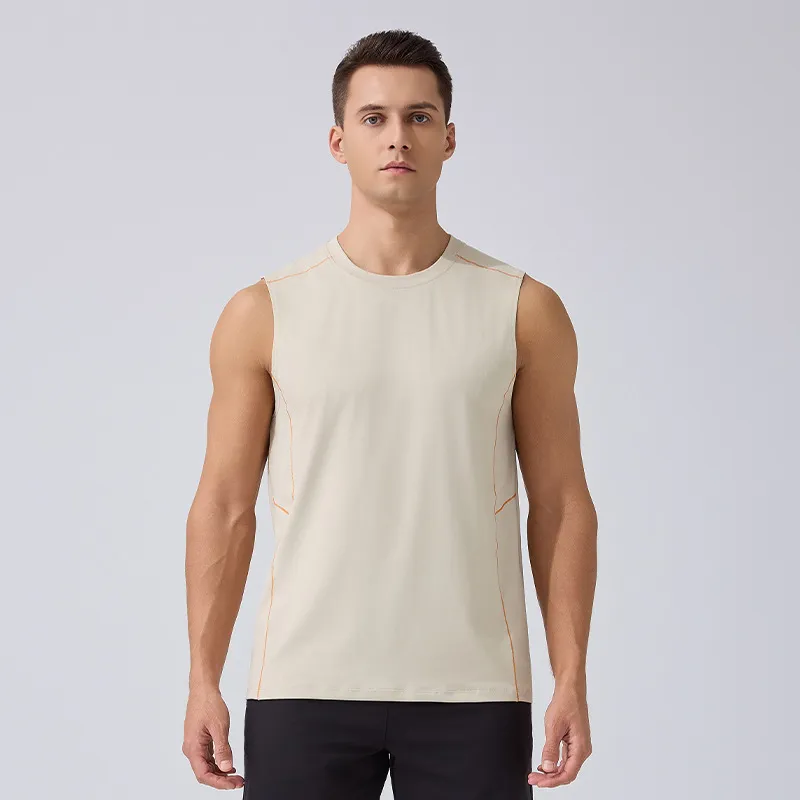Men Fashion Casual Summer Solid Color Quick-Drying Breathable Sports Sleeveless Tank Top