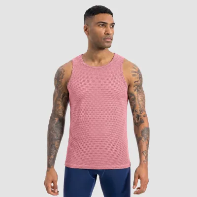 Men Fashion Casual Summer Solid Color Breathable Sleeveless Quick-Dry Sports Tank Top