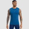 Bright Blue Printed On Grey