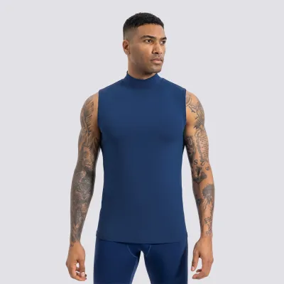 Men'S Fashion Casual Solid Color Breathable Quick-Drying Tight Sleeveless Sports Tank Top