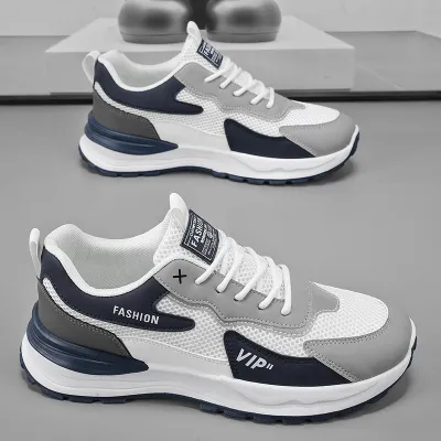 Men'S Fashion Casual Summer Breathable Mesh Platform Sneakers