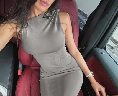Women Fashion Solid Color Maxi Dress