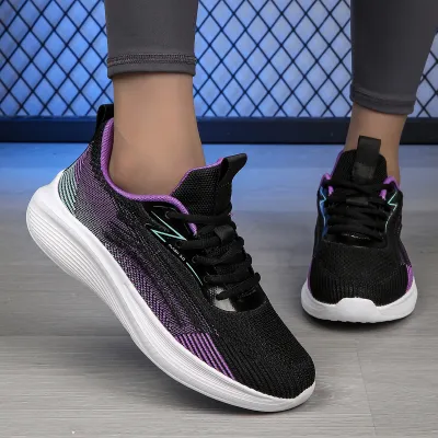 Women'S Fashion Casual Breathable Shock Absorbing Lightweight Soft Bottom Mesh Sneakers