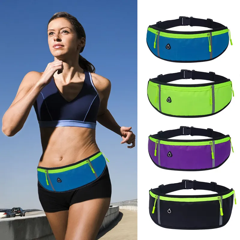 Fashion Casual Three-Pocket Sports Waist Fitness Bags