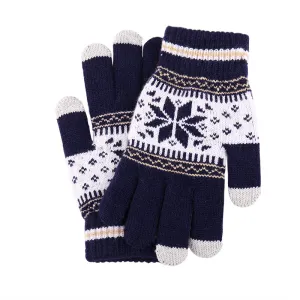 Fashion Casual Autumn And Winter Warm Knitted Wool Touch Screen Gloves