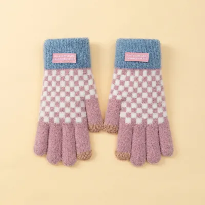Women'S Fashion Casual Winter Cold-Proof Warm Knitted Gloves