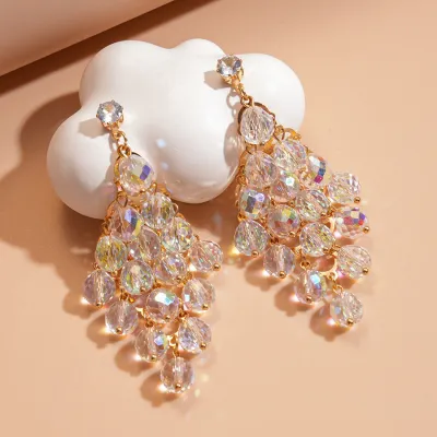 Fashion Beads Diamond Earrings