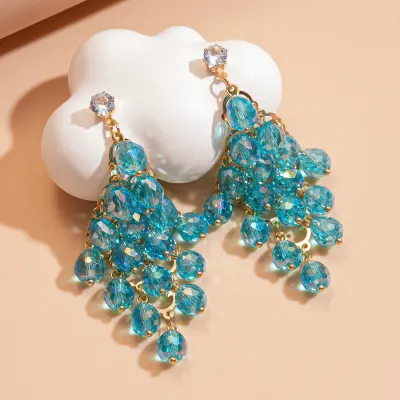 Fashion Beads Diamond Earrings